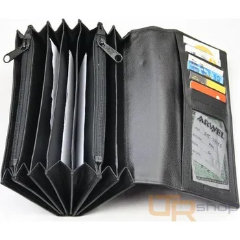 Peněženka 2401C číšnická peněženka Arwel v boku na karty - Černá