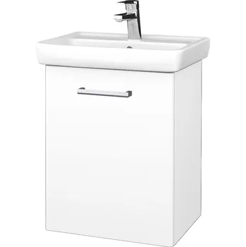 Koupelnový nábytek Dřevojas Koupelnová skříňka DOOR SZD 50 - M01 Bílá mat / Úchytka T03 / M01 Bílá mat / Levé