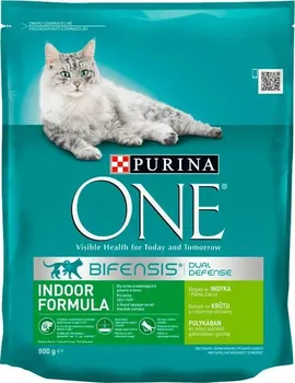 Krmivo pro kočku Purina One Adult Indoor krůtí