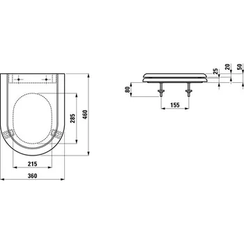 WC sedátko Laufen VIENNA C H8924700000001 bílá
