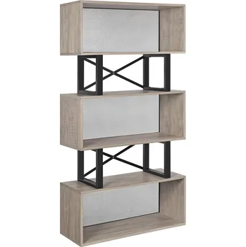 Knihovna VASAGLE Moderní knihovna šedý dub 80 x 149 x 30 cm