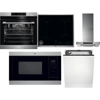 Set domácích spotřebičů AEG BSK792380M + AEG Mastery SenseBoil IAE64413XB + AEG Mastery DBB5660HM + AEG Mastery MSB2547D-M + AEG FSK73607Z