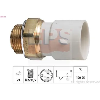 Klimatizace automobilu Teplotní spínač, větrák chladiče EPS 1.850.182
