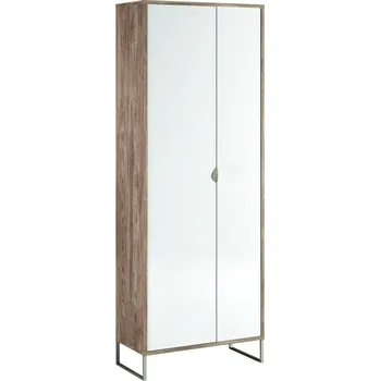 Šatní skříň Předsíňová skříň DENVER - dub halifax/bílá lesk