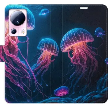 Pouzdro na mobilní telefon Flipové pouzdro iSaprio - Jellyfish - Xiaomi 13 Lite