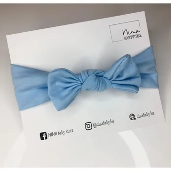 Čelenka Nina Baby Čelenka s mašlí modrá UNI modrá