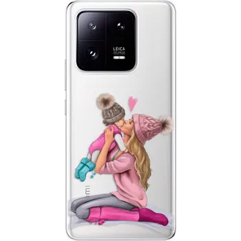 Pouzdro na mobilní telefon Odolné silikonové pouzdro iSaprio - Kissing Mom - Blond and Girl - Xiaomi 13 Pro