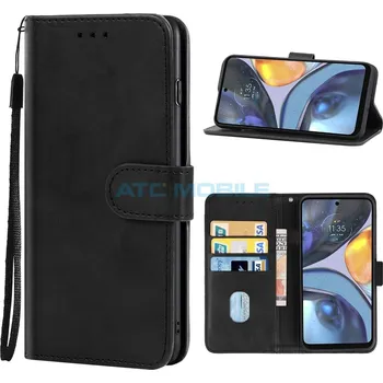 Pouzdro na mobilní telefon Pouzdro Shield4U Motorola Moto G22 (XT2231), Moto E32s (XT2229) otevírací černé a zpět 28 Kč s ATC Clubem