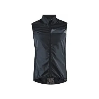 Cyklistická bunda CRAFT Essence Light Wind M černá 1908814-999000 XS; Černá vesta + DÁREK DLE VÝBĚRU!
