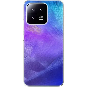 Pouzdro na mobilní telefon Odolné silikonové pouzdro iSaprio - Purple Feathers - Xiaomi 13