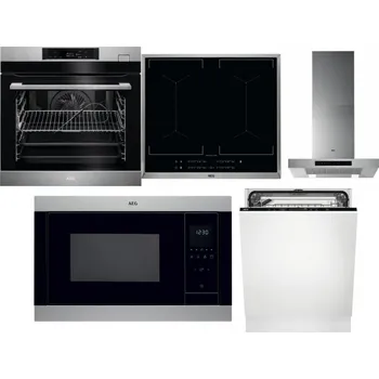 Set domácích spotřebičů AEG BSK782380M + AEG Mastery DoubleBridge IKE64450XB + AEG Mastery DBB5660HM + AEG Mastery MSB2547D-M + AEG FSK73607Z