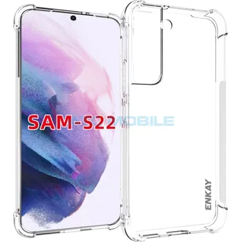 Pouzdro na mobilní telefon Shockproof kryt ENKAY Samsung Galaxy S22 5G (SM-S901B) čirý a zpět 22 Kč s ATC Clubem