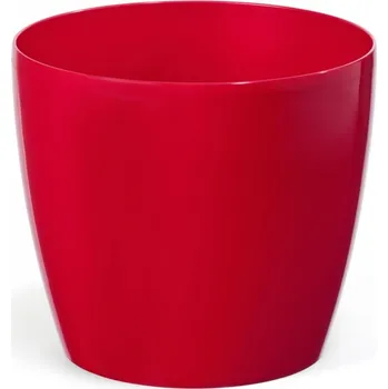 Plastový květináč Magnolia 120 mm, červený (116746 007 LA200 MAGNOLIA červená 120mm obal)