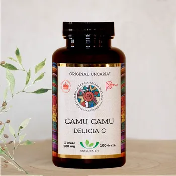 Uncaria Camu Camu Delicia C 500 mg 100 dražé Přírodní produkt Uncaria Camu Camu Delicia C 500 mg 100 dražé