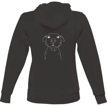 Dámská mikina Dámská mikina s kapucí s potiskem Mikina bull potisk na zádech dámské