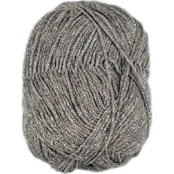 Příze Borgo de Pazzi Amore Drago 2 Šedá (Recyklovaná příze Amore Drago 2 Grigio perla)