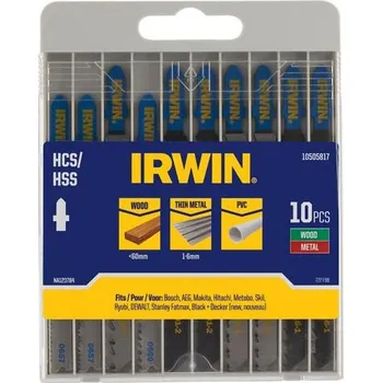 Pilový plátek Plátek pilový dřevo/kov T-upnutí - sada 10ks IRWIN