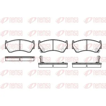 Brzdová destička Sada brzdových destiček, kotoučová brzda REMSA 0592.02