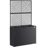 Deuba Květinový box s vypletem - černý