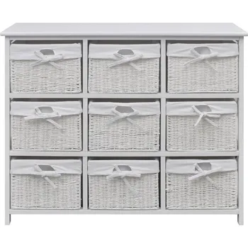 Komoda Komoda s košíky 242433 bílá