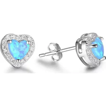 Náušnice Dámské stříbrné náušnice BLUE Ag 925