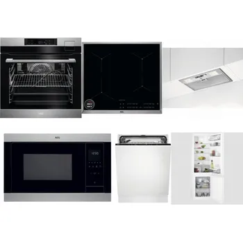 Set domácích spotřebičů AEG BSK792380M + AEG Mastery SenseBoil IAE64413XB + AEG DGB3523S + AEG Mastery MSB2547D-M + AEG FSK73607Z + AEG Mastery NoFrost SCB618F6TS