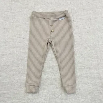 Taturo Žebrované legíny béžové 104 béžová