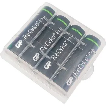 Článková baterie Cestovní a skladovací box pro 4ks AA baterie / akumulátor