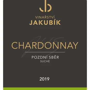 Vinařství Jakubík Chardonnay 2019 0,75 litru