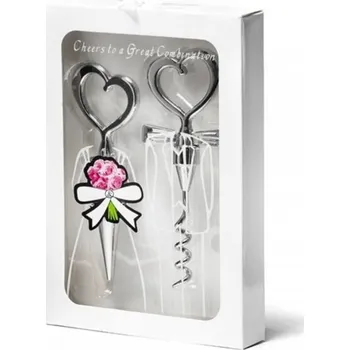 Stojan na víno Zamilovaný set na víno, Barva: Bílá