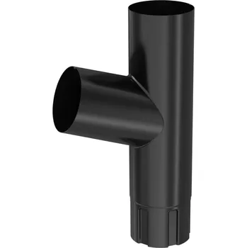 okap BRYZA Odbočka svodu pozinkovaná Ø 100 mm, Černá RAL 9005