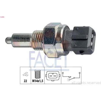 Auto-moto Spínač, světlo zpátečky FACET 7.6099