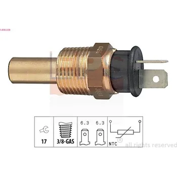 Autoelektrika Snímač, teplota chladiva EPS 1.830.228