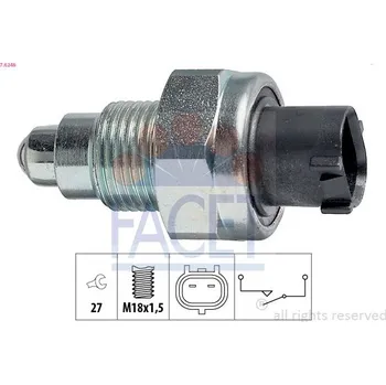 Auto-moto Spínač, světlo zpátečky FACET 7.6246