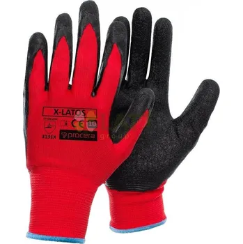 Pracovní rukavice Ochranné rukavice Procera potažené latexem X-LATOS vel.10 / XL
