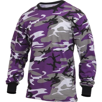 Triko s dlouhým rukávem VIOLET CAMO XXL - Není skladem