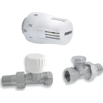 Vodovodní potrubí NOVASERVIS Sada na radiatory s termostatem přímá 1/2" ZTM1