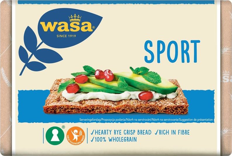 foto Trvanlivě pečivo Wasa Knackebrot Sport 275 g