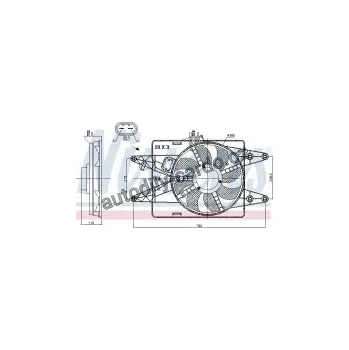 Motor automobilu Ventilátor chladiče NISSENS 85133