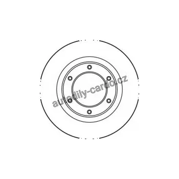 Brzdový kotouč Brzdový kotouč TRW DF2723 - TOYOTA