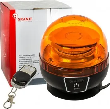 Maják Výstražné světlo Majak akumulátorové s dálkovým ovládáním akumulátorové 45 led IP65 Fi 128 MZR 70387