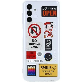 Pouzdro na mobilní telefon Kryt Samsung A13 Loga (obal neboli pouzdro na Samsung A13)