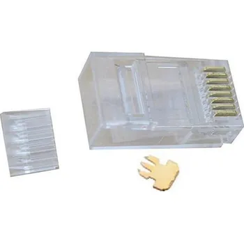 Počítač XtendLan Konektor UTP RJ45 CAT 6, drát, 50U,vkládané rozpletení