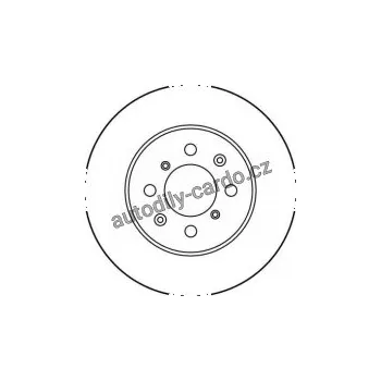 Brzdový kotouč Brzdový kotouč TRW DF2717 - HONDA CONCERTO