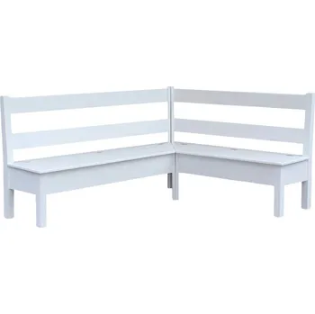 Komoda Rohová lavice SWEET HOME BAX20 pravá Barevné provedení: Bílá - bezbarvý vosk