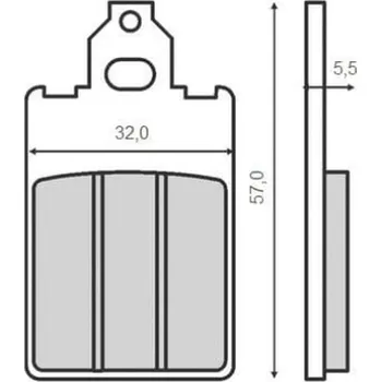 Auto-moto KYOTO brzdové destičky přední KH116 APRILIA AF-1 50 86-92, YAMAHA DT 50R 97-01, PIAGGIO FREE 50 95-01, BETA TEMPO 50 94-97, MALAGUTI F12 50 PHANTOM 94-02, GARELLI SAHEL 50 91- (KYOTO brzdové destičky přední KH116 APRILIA AF-1 50 86-92, YAMAHA DT 50R 97-01