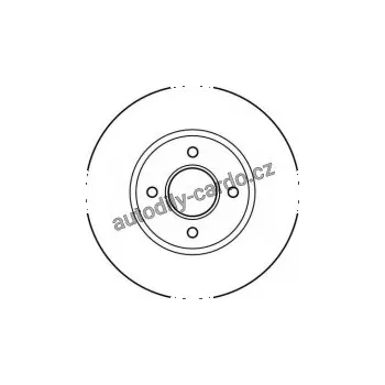 Brzdový kotouč Brzdový kotouč TRW DF2630 - FORD PANTHER