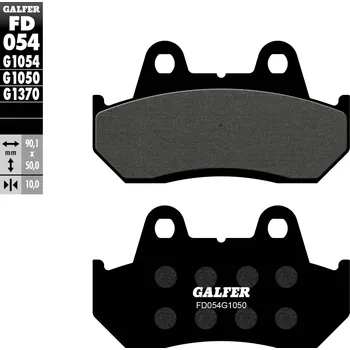 Brzdová destička GALFER brzdové destičky KH069 polokovové (SCOOTER) (GALFER brzdové destičky KH069 polokovové (SCOOTER))