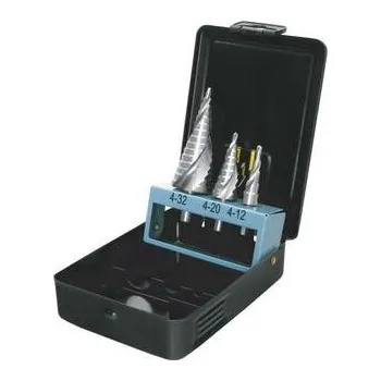 Vrták PROTECO sada stupňovitých vrtáků ST51,ST52,ST53 spirál. drážka