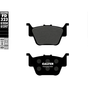 Brzdová destička GALFER brzdové destičky KH373 polokovové levá zadní HONDA TRX 420 09-19, TRX 450 04-09, TRX 500 14-19, TRX 650 RINCON 03-05, TRX 680 RUBICON 06-14 (GALFER brzdové destičky KH373 polokovové levá zadní HONDA TRX 420 09-19, TRX 450 04-09, TRX 500 14-19, TRX)